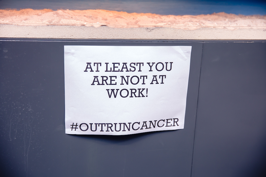 Not at work sign
