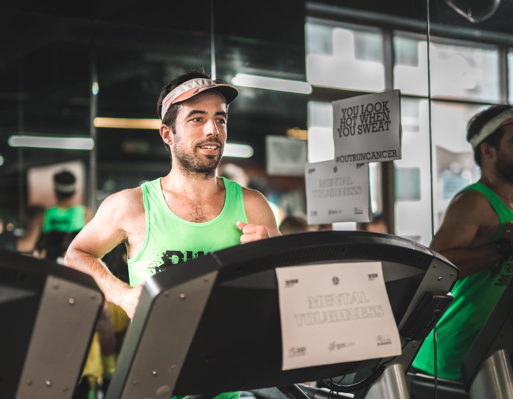 Runner on treadmill