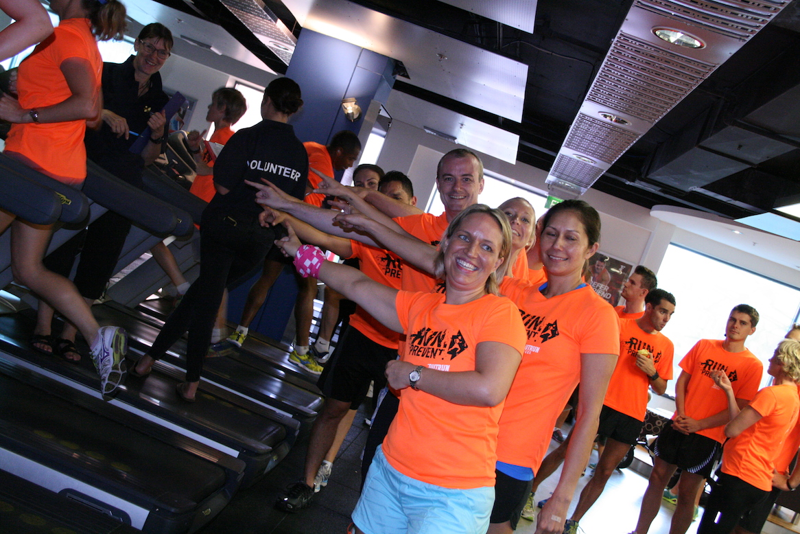 Corporate Treadmill Marathon 2014 - Fitness First North Sydney