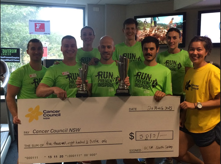 Corporate Treadmill Marathon 2015 - Fitness First North Sydney