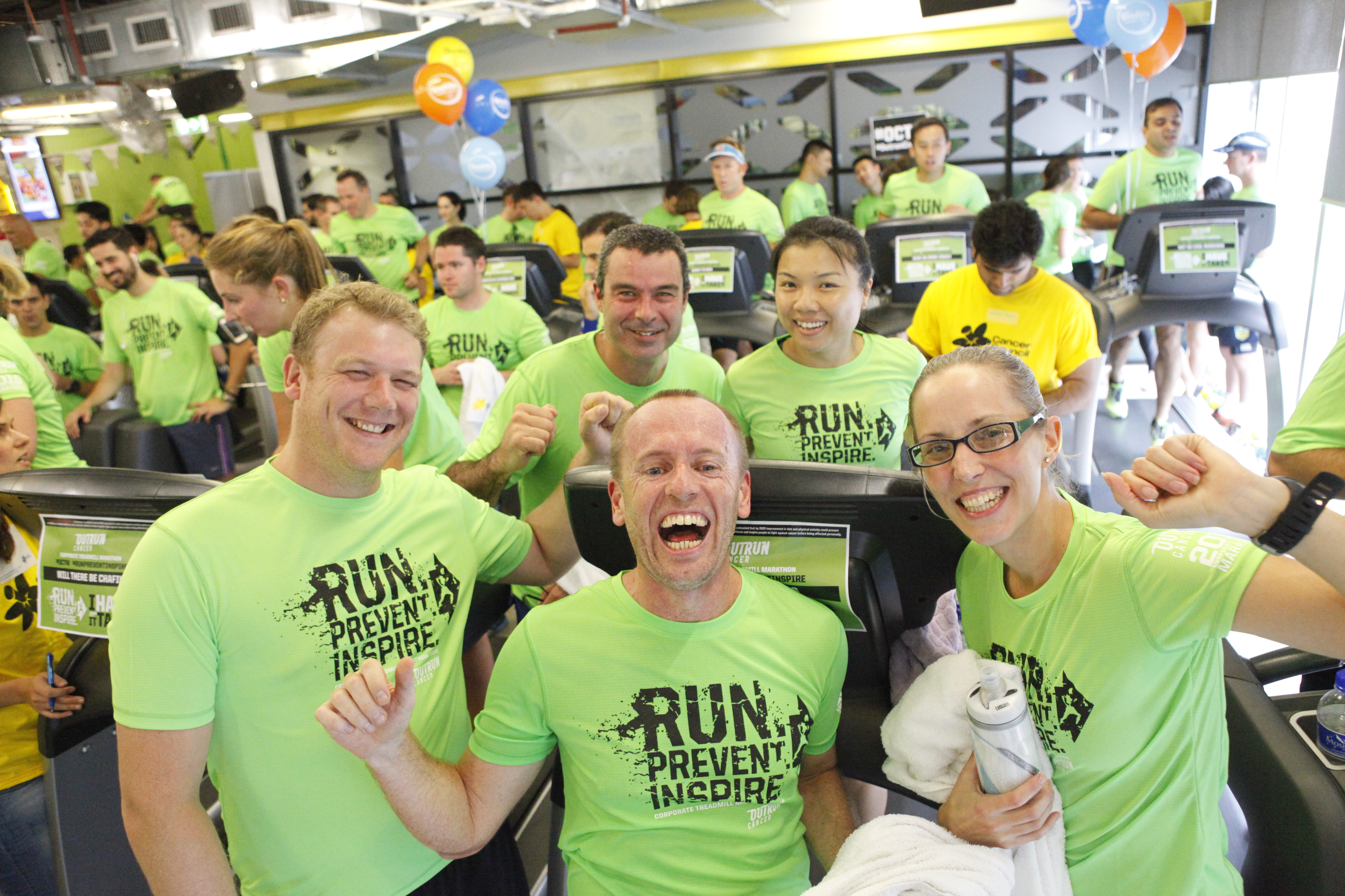 Corporate Treadmill Marathon 2015 - Goodlife Shelley Street Sydney
